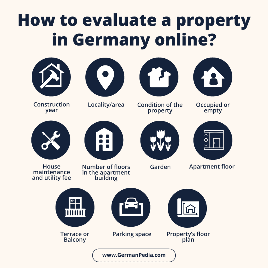 3. How to evaluate a property in Germany online