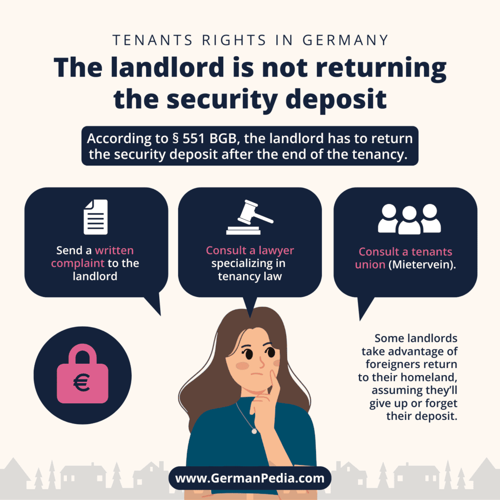 3. The landlord is not returning the security deposit