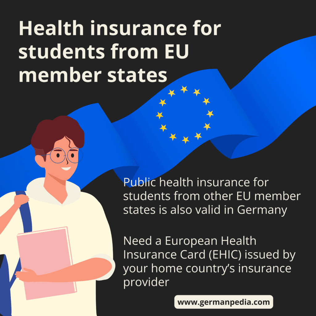 Health insurance for students from EU member states