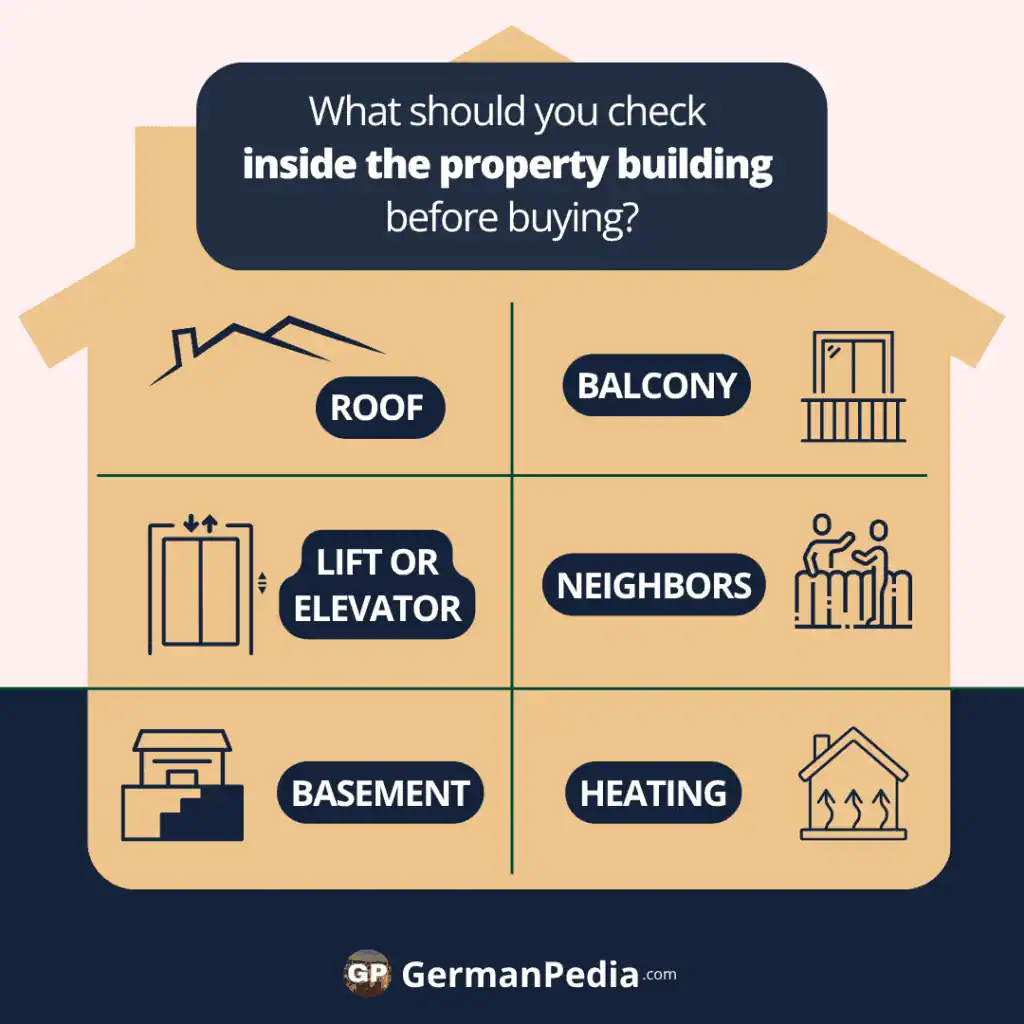 Things to check inside the property building in Germany before buying What should you check inside the property building before buying