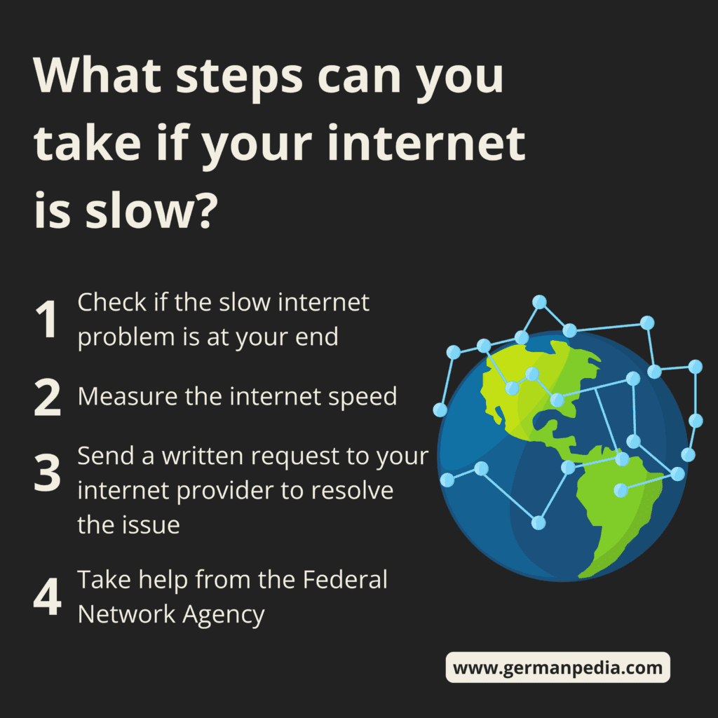 What steps can you take if your internet is slow?