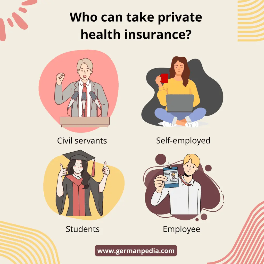 Who can take private health insurance