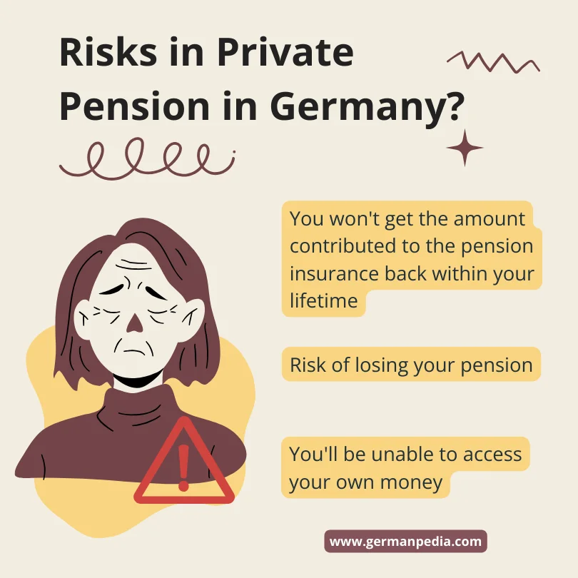 risks of taking a private pension in Germany