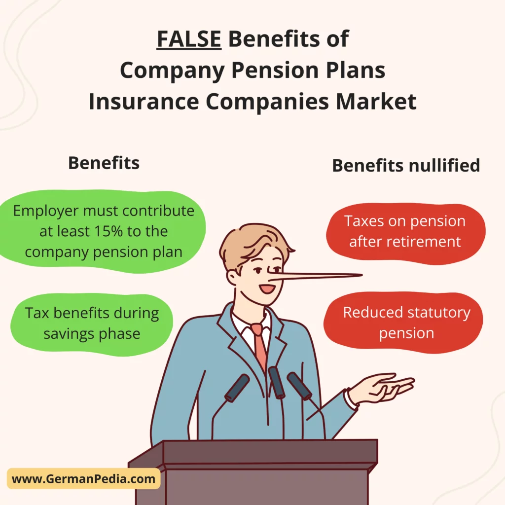 False company pension benefits