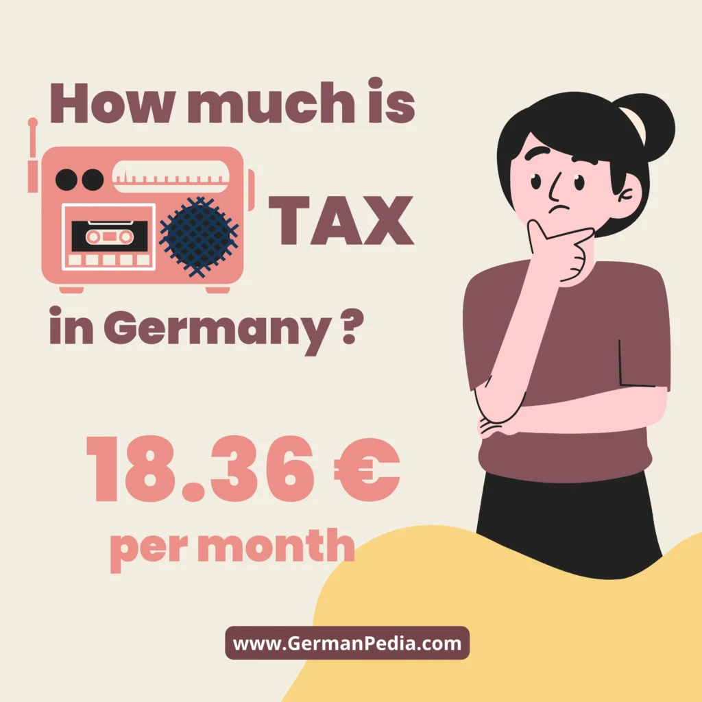 How much is radio tax in Germany