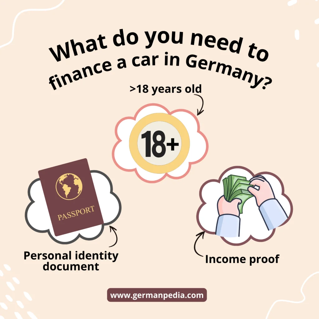 What do you need to finance a car in Germany
