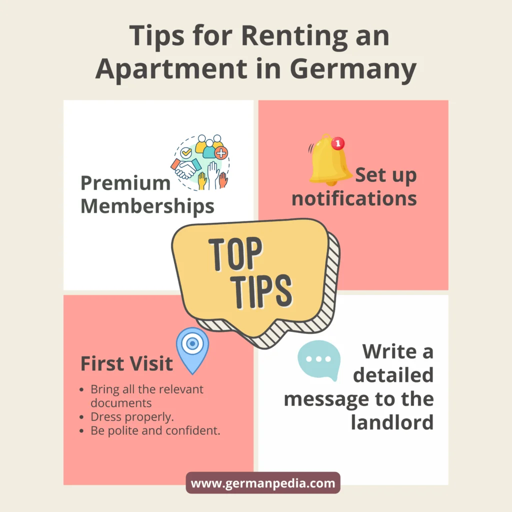 tips for renting an apartment in Germany