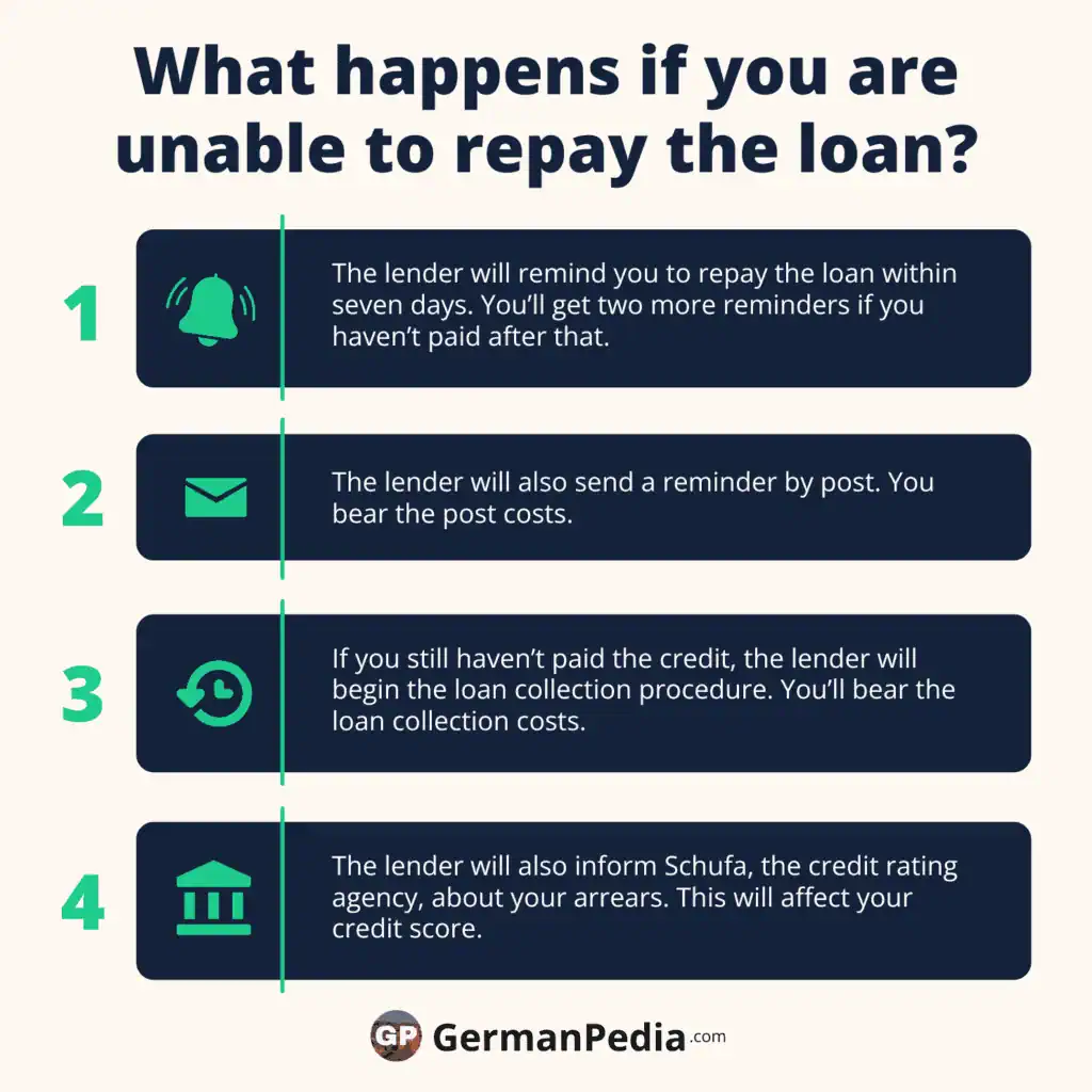 What happens if you are unable to repay the loan?