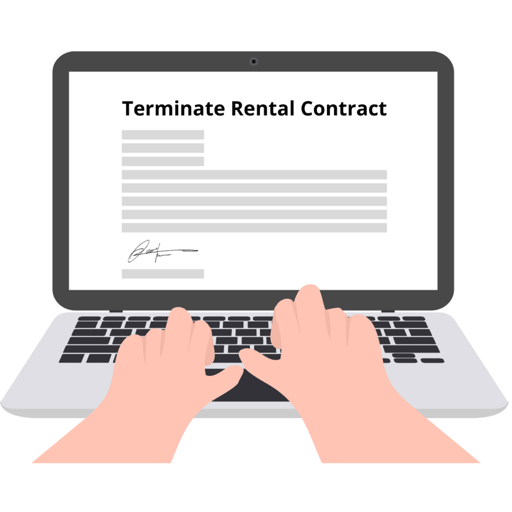 rental contract termination letter generator