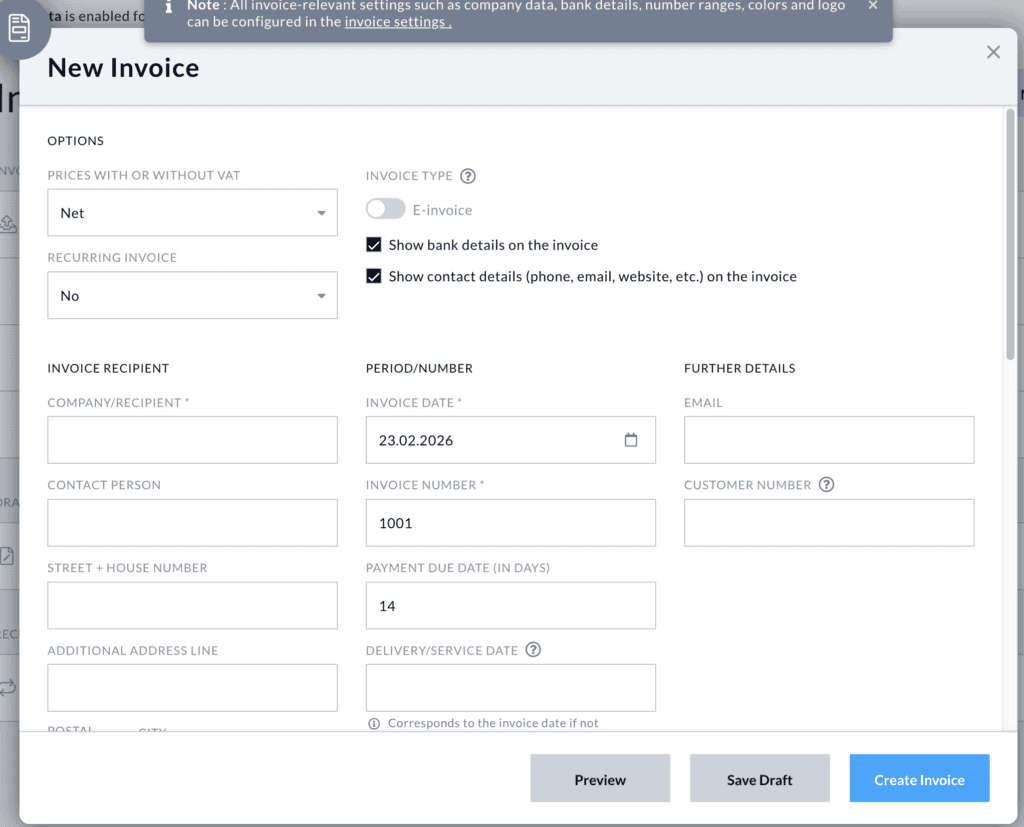 buchhaltungsbutler invoice