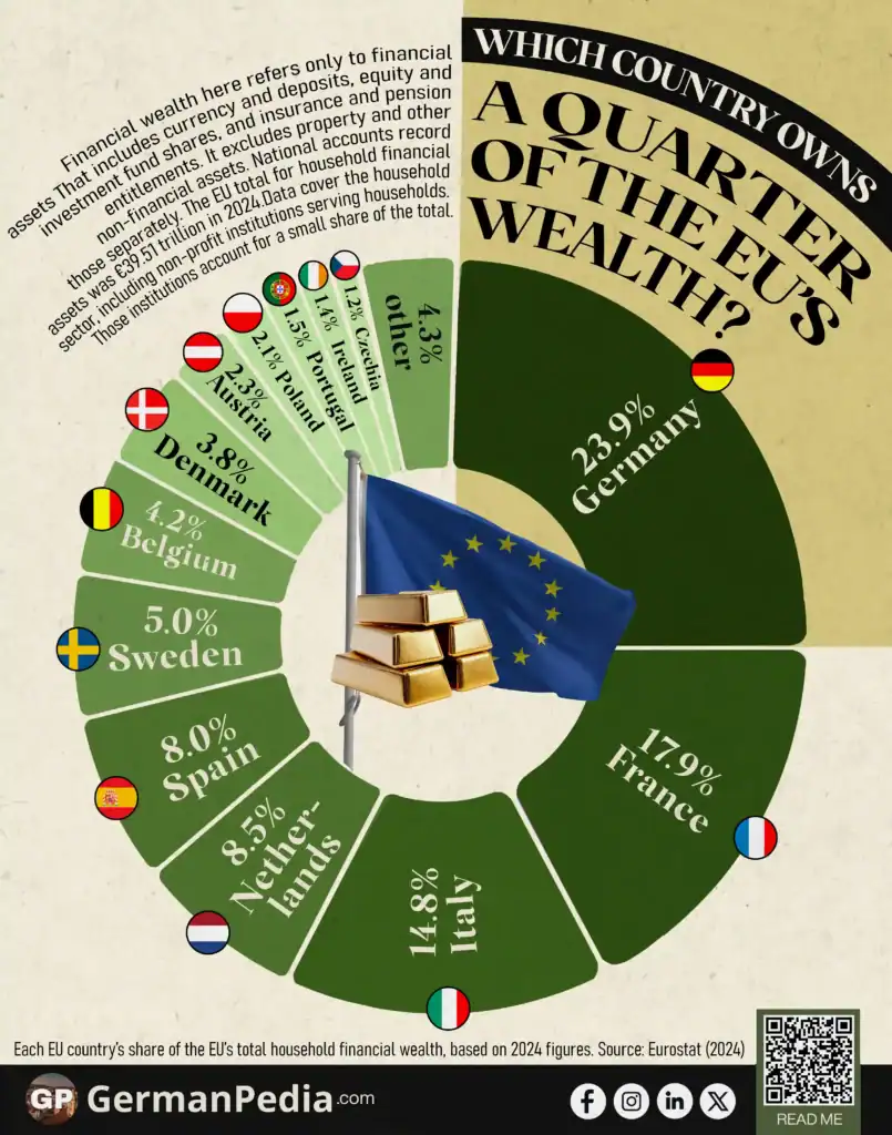 Which Country Owns Almost a Quarter of the EU's Wealth?
